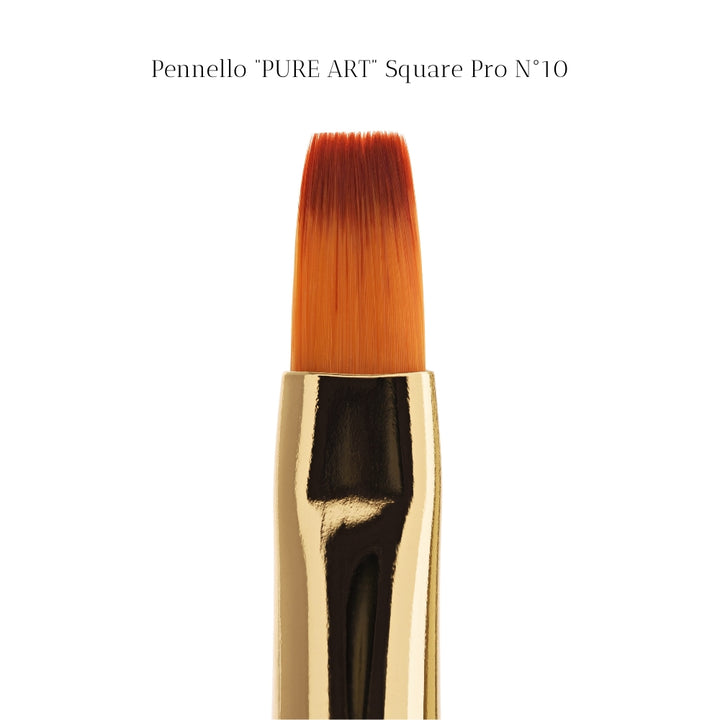 PENNELLO "PURE ART" GEL SQUARE PRO N°10