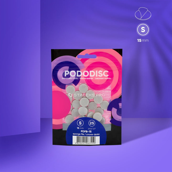 25 PODODISC STALEKS DISCHI LIMA-SPUGNA DI RICARICA S 15 MM PDFB-15