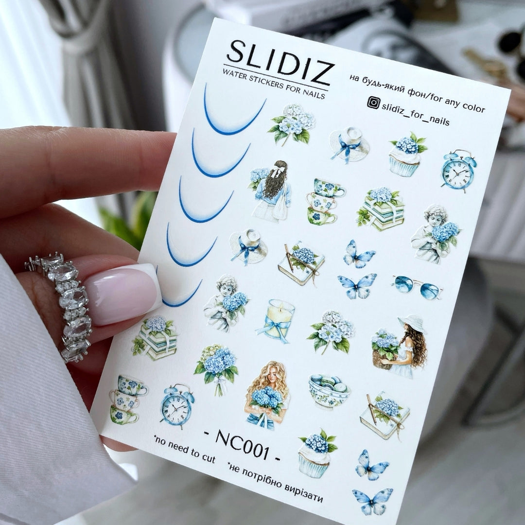 SLIDIZ WATER DECAL NC-001