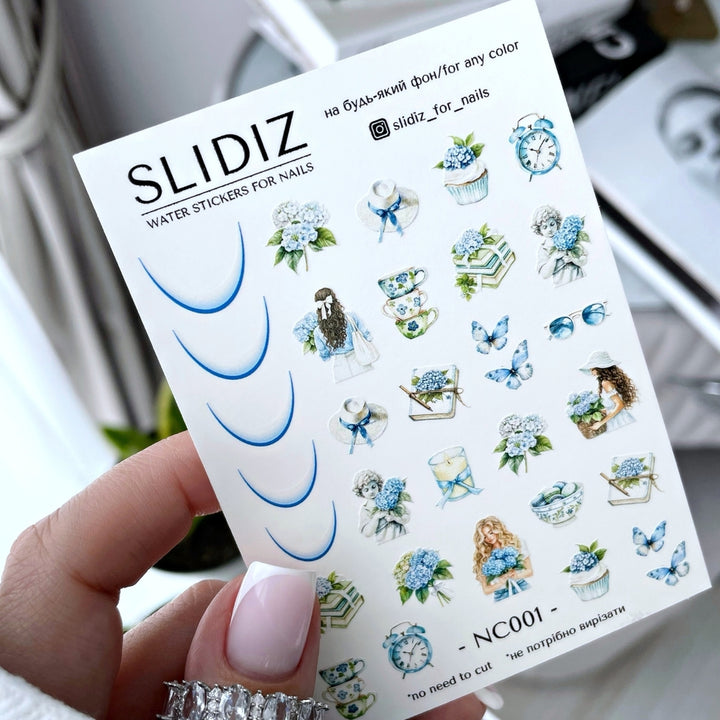 SLIDIZ WATER DECAL NC-001