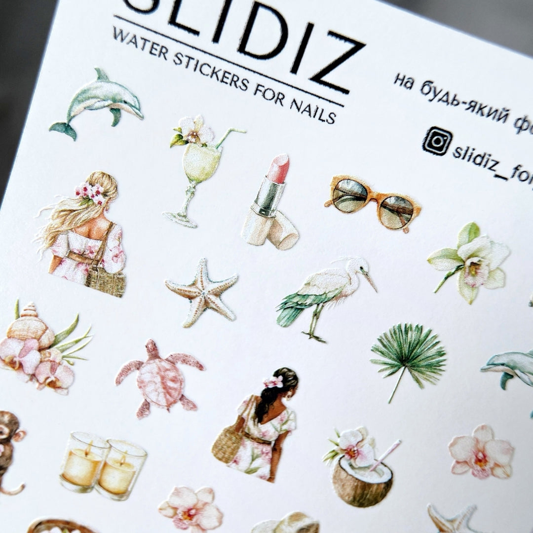 SLIDIZ WATER DECAL NC-002