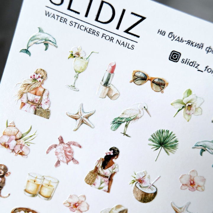 SLIDIZ WATER DECAL NC-002