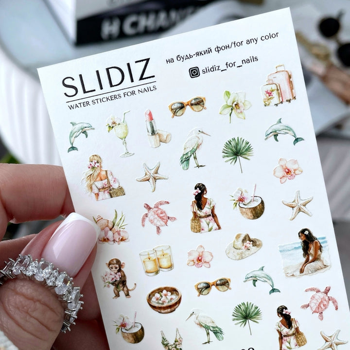 SLIDIZ WATER DECAL NC-002