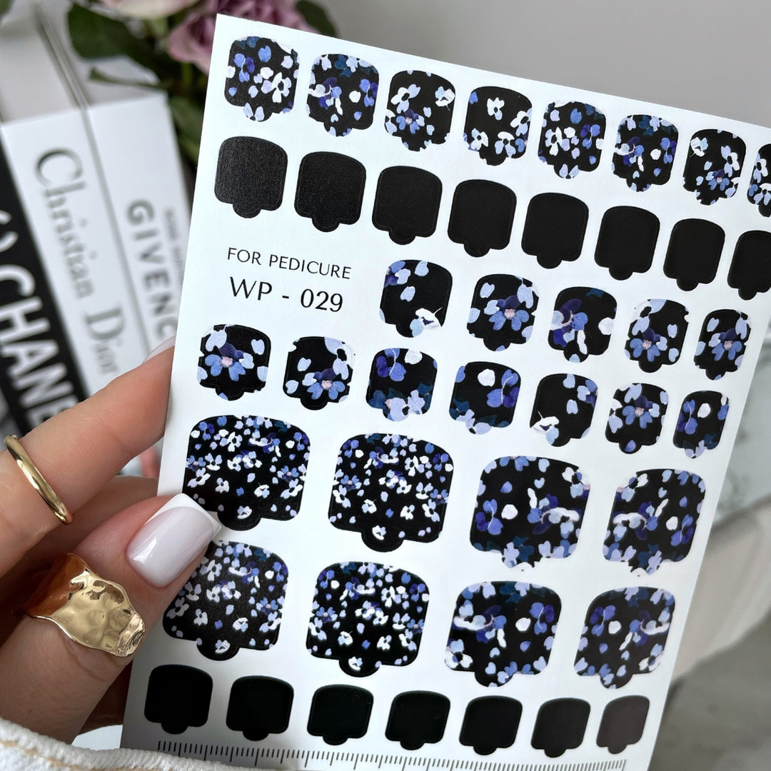 PEDICURE WRAPS ADHESIVE NAIL POLISH SLIDING N°029