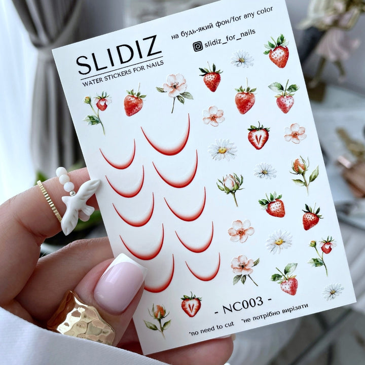 SLIDIZ WATER DECAL NC-003