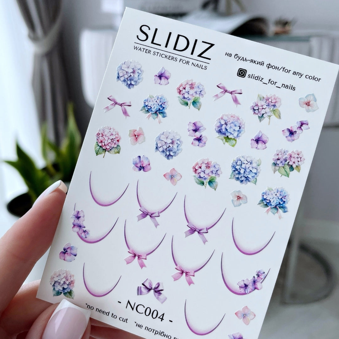 SLIDIZ WATER DECAL NC-004