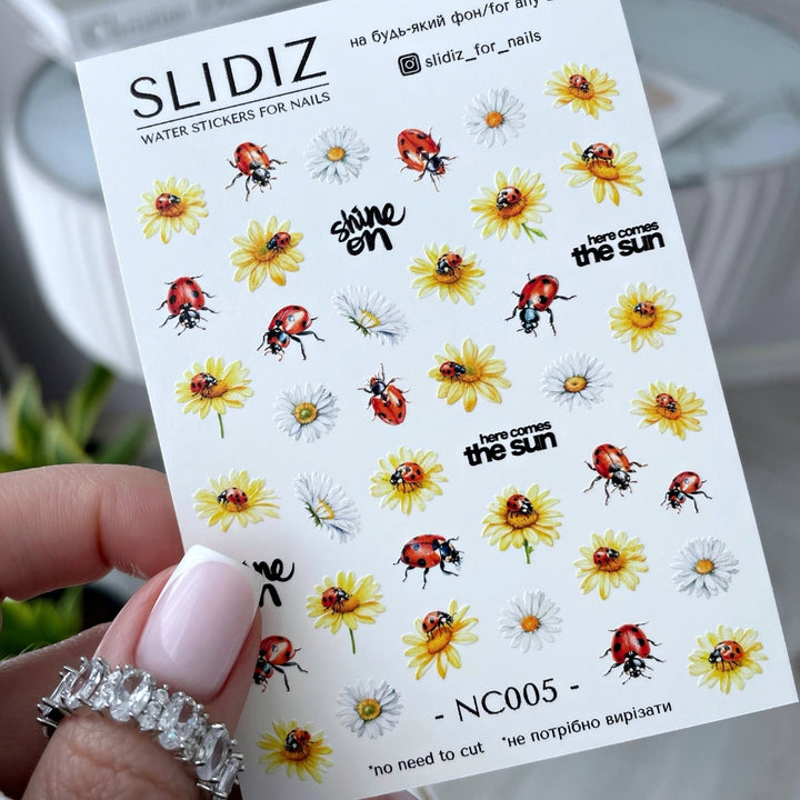 SLIDIZ WATER DECAL NC-005