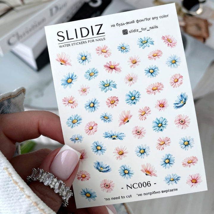 SLIDIZ WATER DECAL NC-006