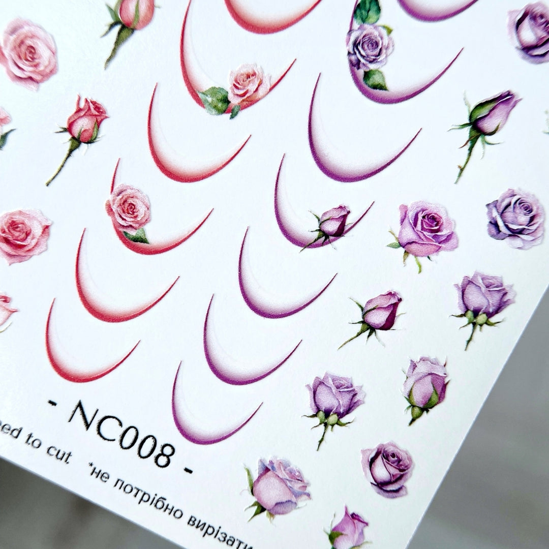 SLIDIZ WATER DECAL NC-008