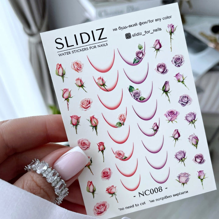 SLIDIZ WATER DECAL NC-008