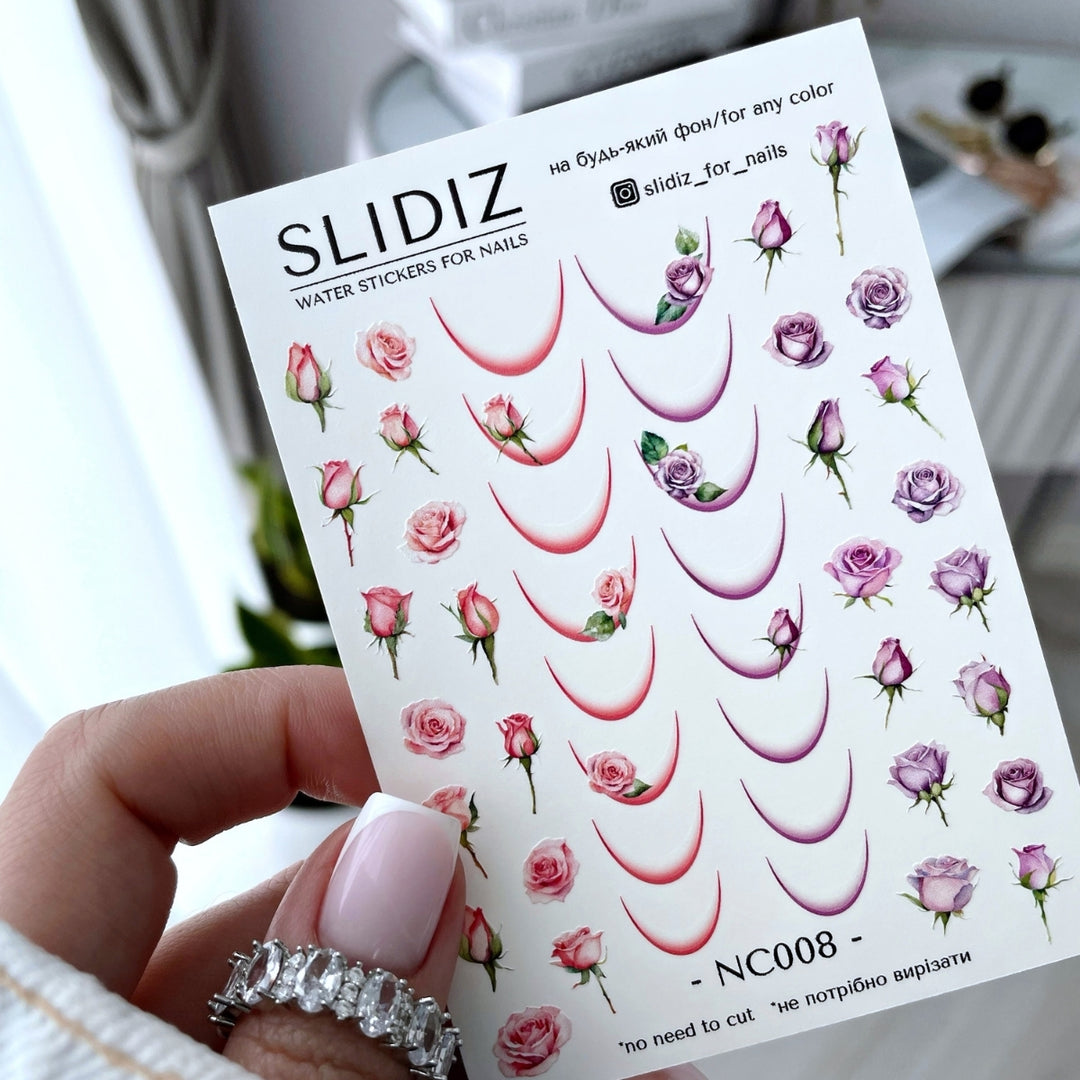 SLIDIZ WATER DECAL NC-008