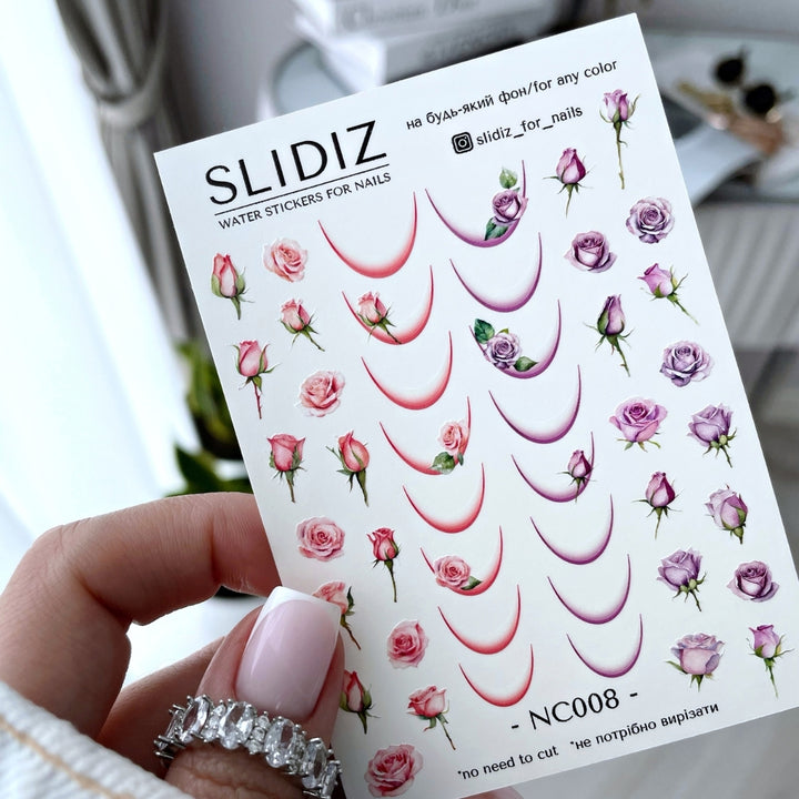 SLIDIZ WATER DECAL NC-008