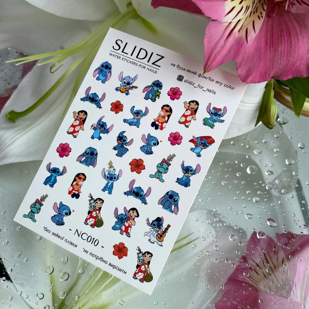 SLIDIZ WATER DECAL NC-010