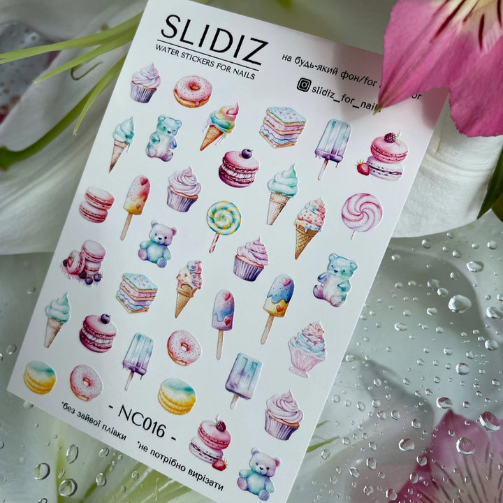 SLIDIZ WATER DECAL NC-016