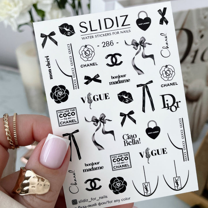 SLIDIZ WATER DECAL N°286