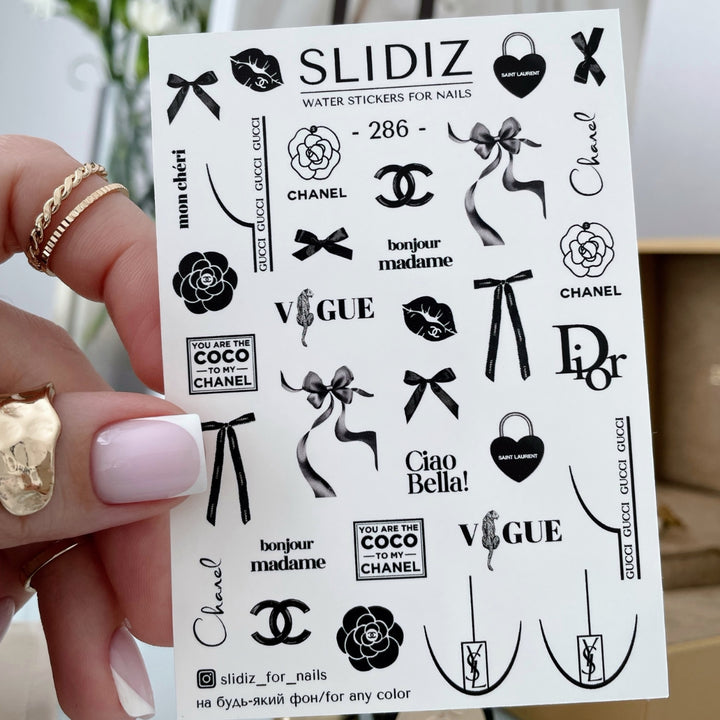 SLIDIZ WATER DECAL N°286