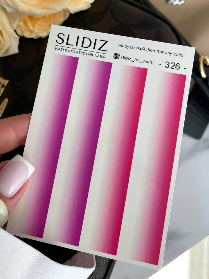 SLIDIZ WATER STICKER N°326 OMBRÈ