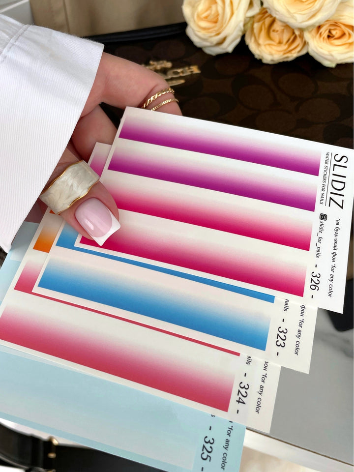 SLIDIZ WATER STICKER N°323 OMBRÈ