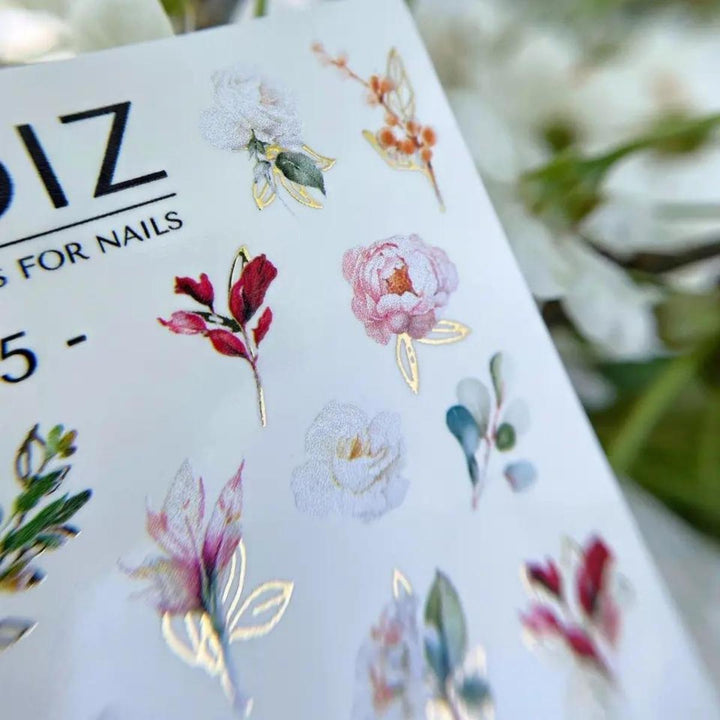 SLIDIZ WATER DECAL CON FOIL ORO N°145