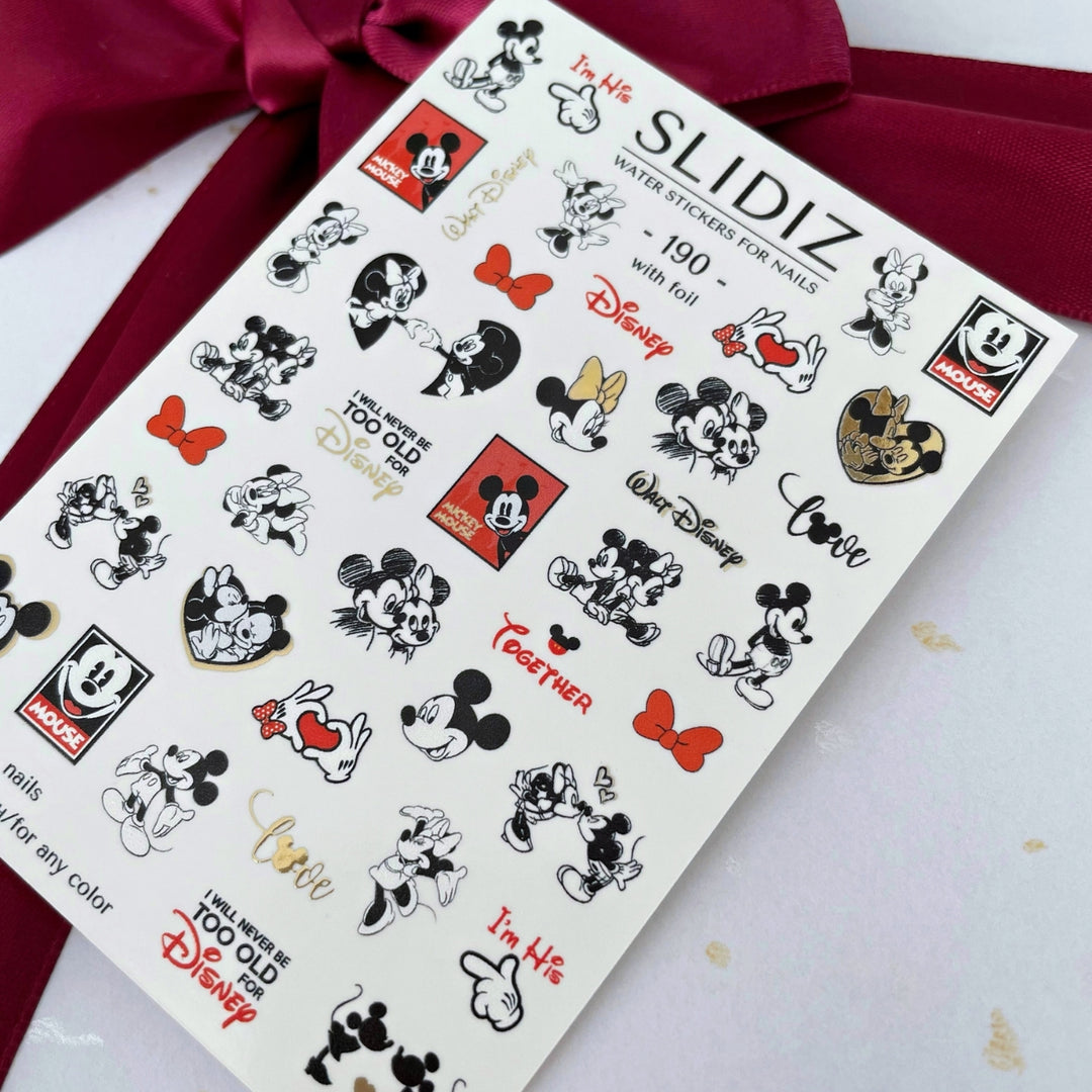 SLIDIZ WATER DECAL WITH GOLD FOIL N°190