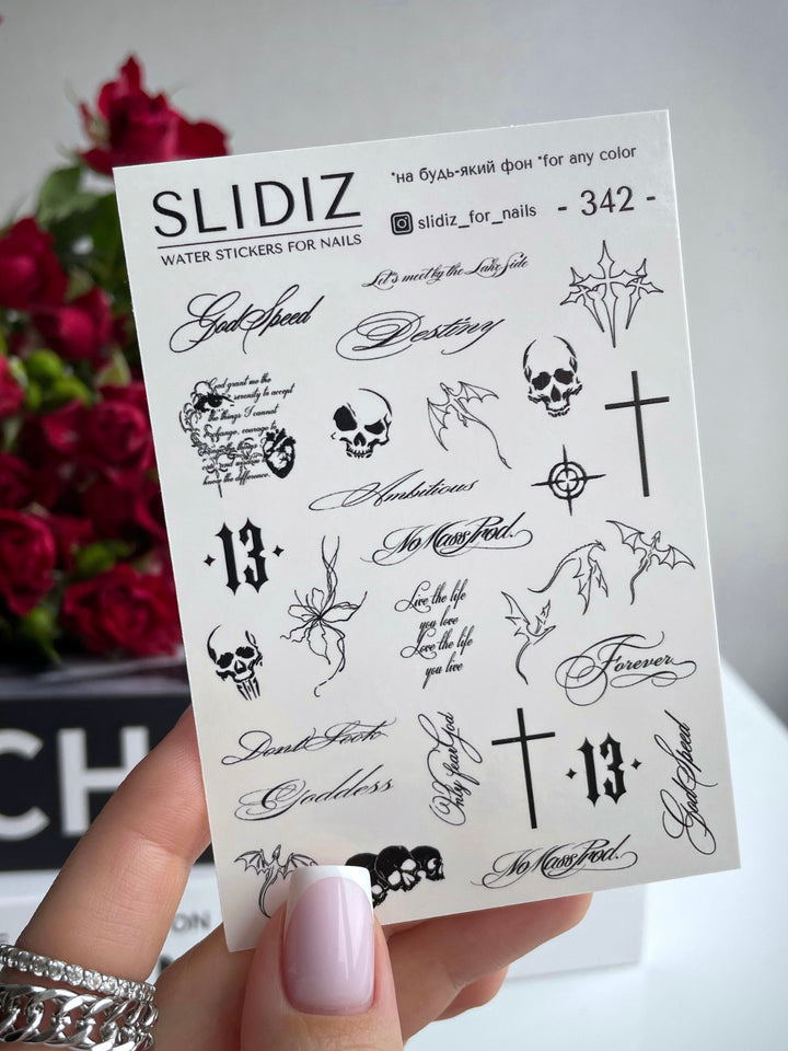 SLIDIZ WATER STICKER N°342