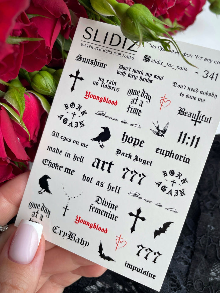 SLIDIZ WATER STICKER N°341