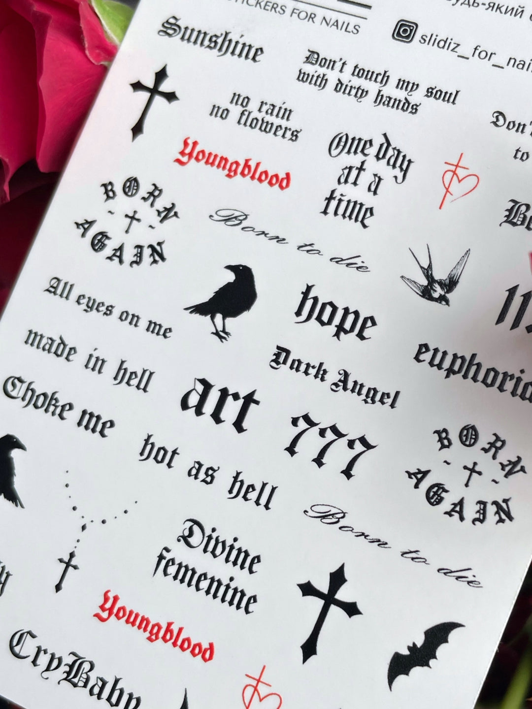 SLIDIZ WATER STICKER N°341