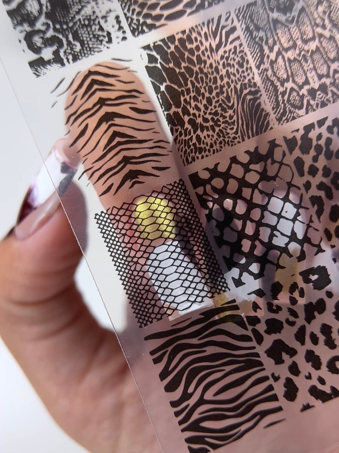 PIASTRA STAMPING N°1 ANIMALIER