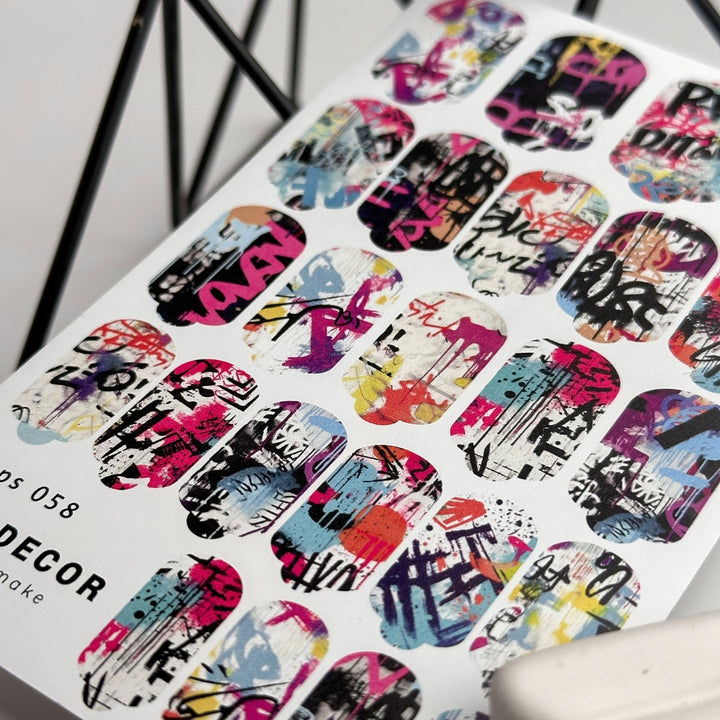 NAIL WRAPS SMALTO ADESIVO SOVA DECOR N°058