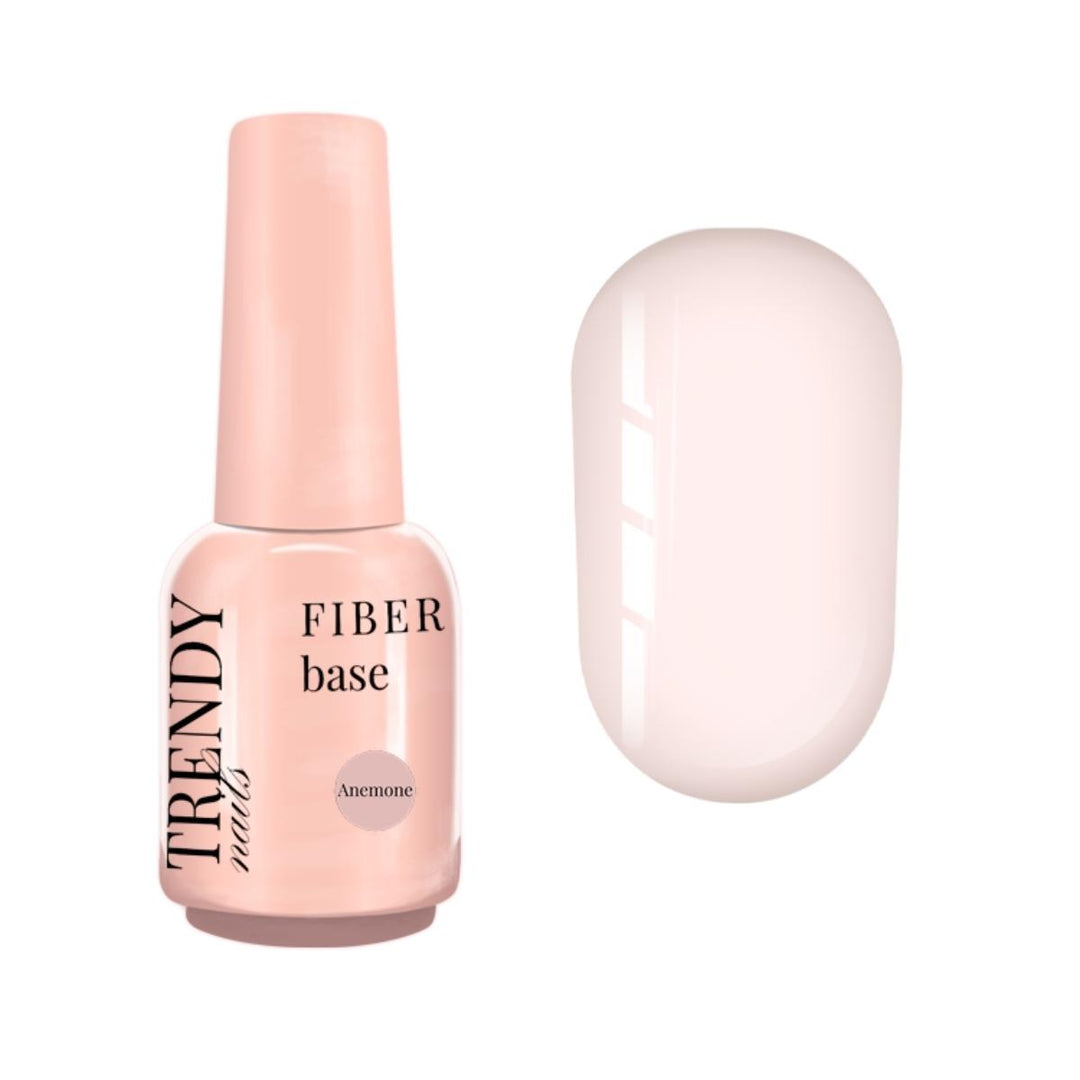 Fiber Base Anemone Trendy Nails base semipermanente autmodellante per ricostruzione unghie senza limatura. Massima adesione sulle unghie. Contiene Calcio e Vitamina E.