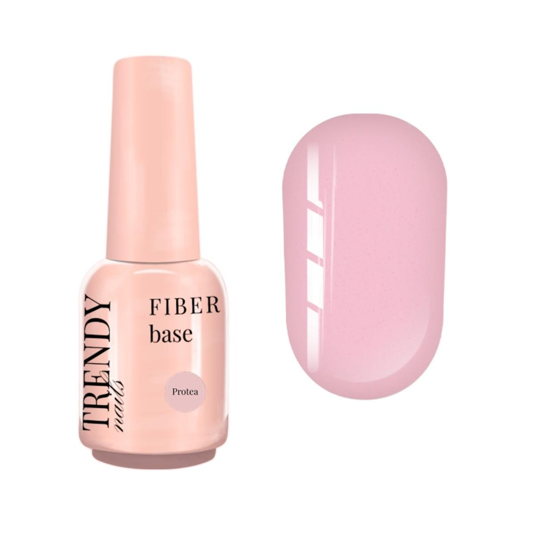 Fiber Base Protea Trendy Nails base semipermanente autmodellante con fibra di vetro per ricostruzione unghie senza limatura. Massima adesione sulle unghie. Contiene Calcio e Vitamina E.