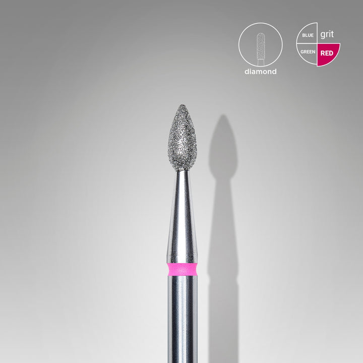PUNTA DIAMANTE GOCCIA ROSSA DIAMETRO 2,3MM STALEKS FA40R023/5