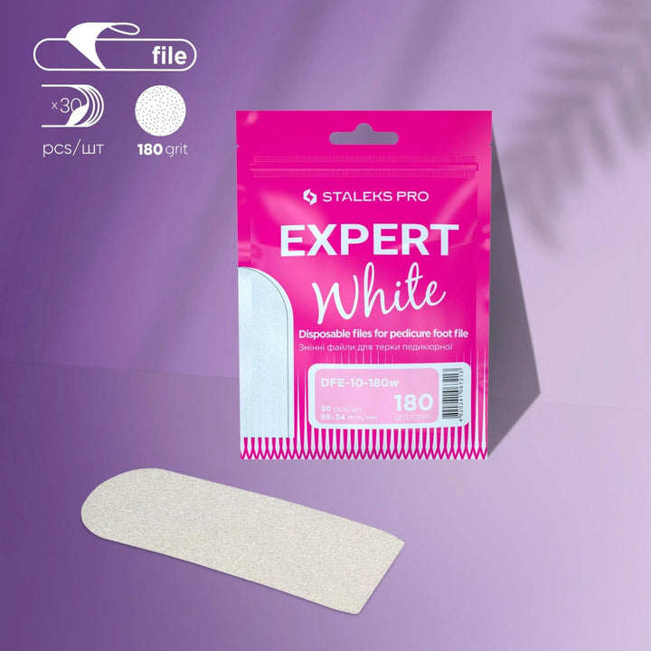 30 PEZZI LIMA ADESIVA PER RASPA PEDICURE 180 STALEKS EXPERT DFE-10-180W