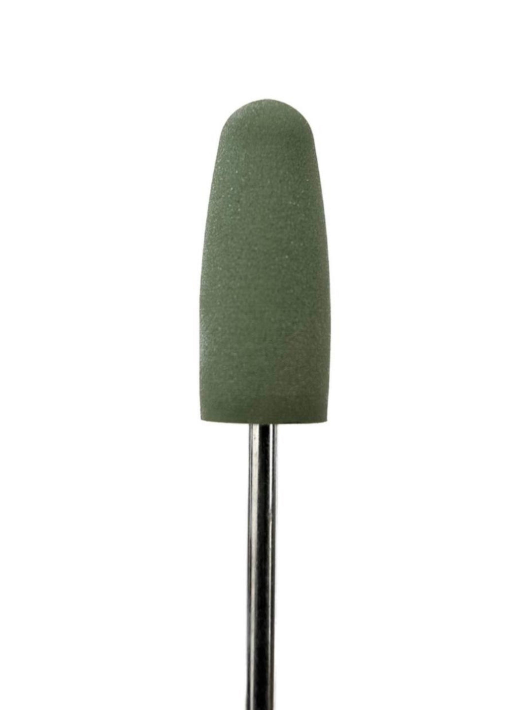Punta in silicone per unghie – Levigatura Delicata Verde Oliva Cilindro Arrotondato 23 × 10 mm