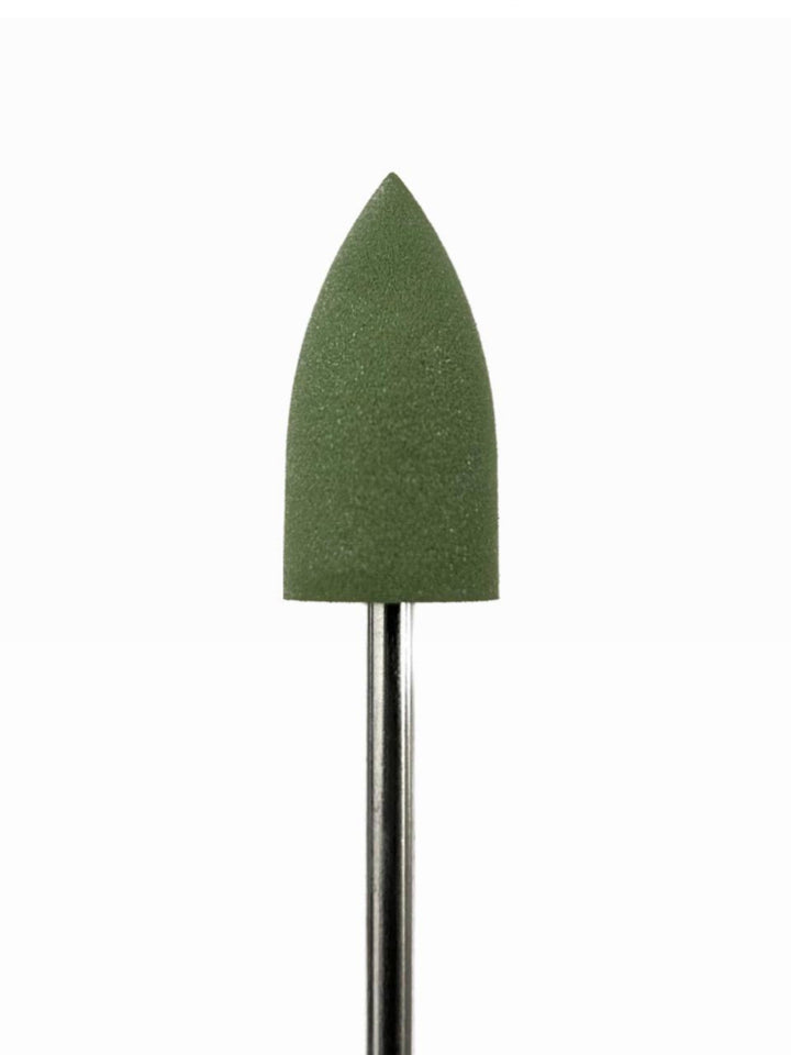 Punta in silicone per unghie – Levigatura Delicata Verde Oliva Ovale 20 × 10 mm