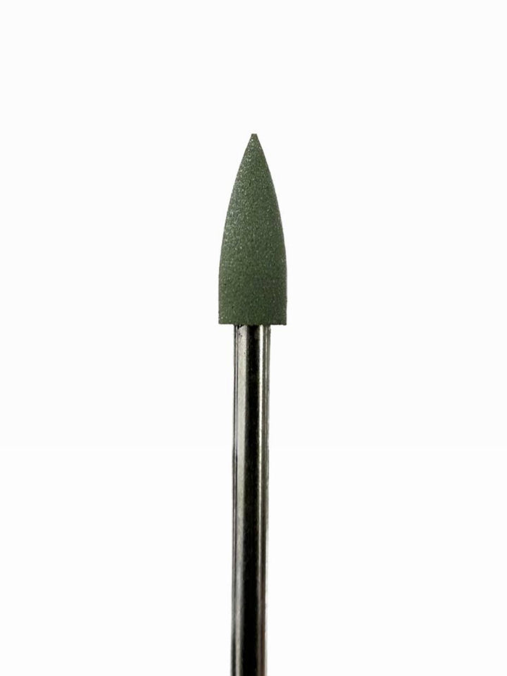 Punta in silicone per unghie – Levigatura Delicata Verde Oliva Conica 12 × 5 mm