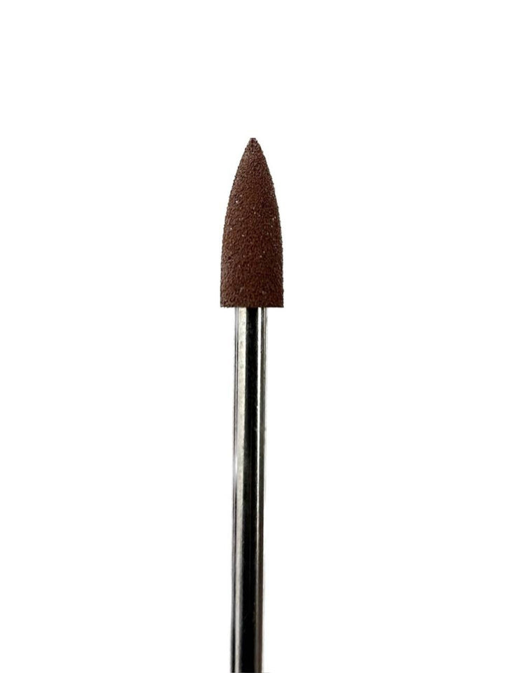 Punta in silicone per unghie – Rifinitura Marrone Conica 12 × 5 mm