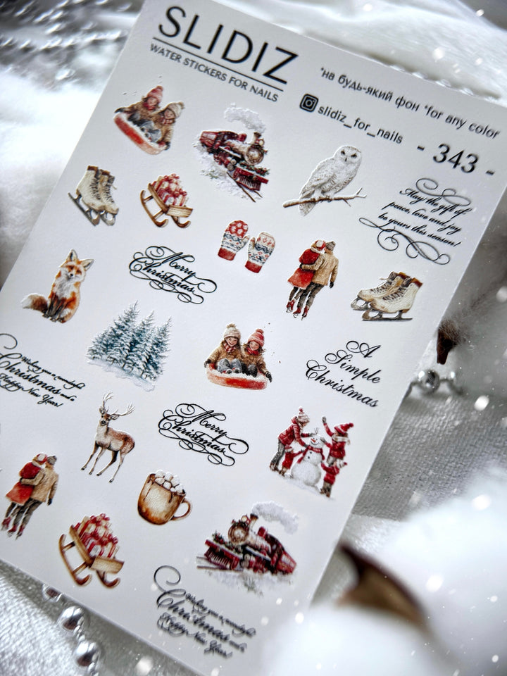 SLIDIZ WATER STICKER N°343