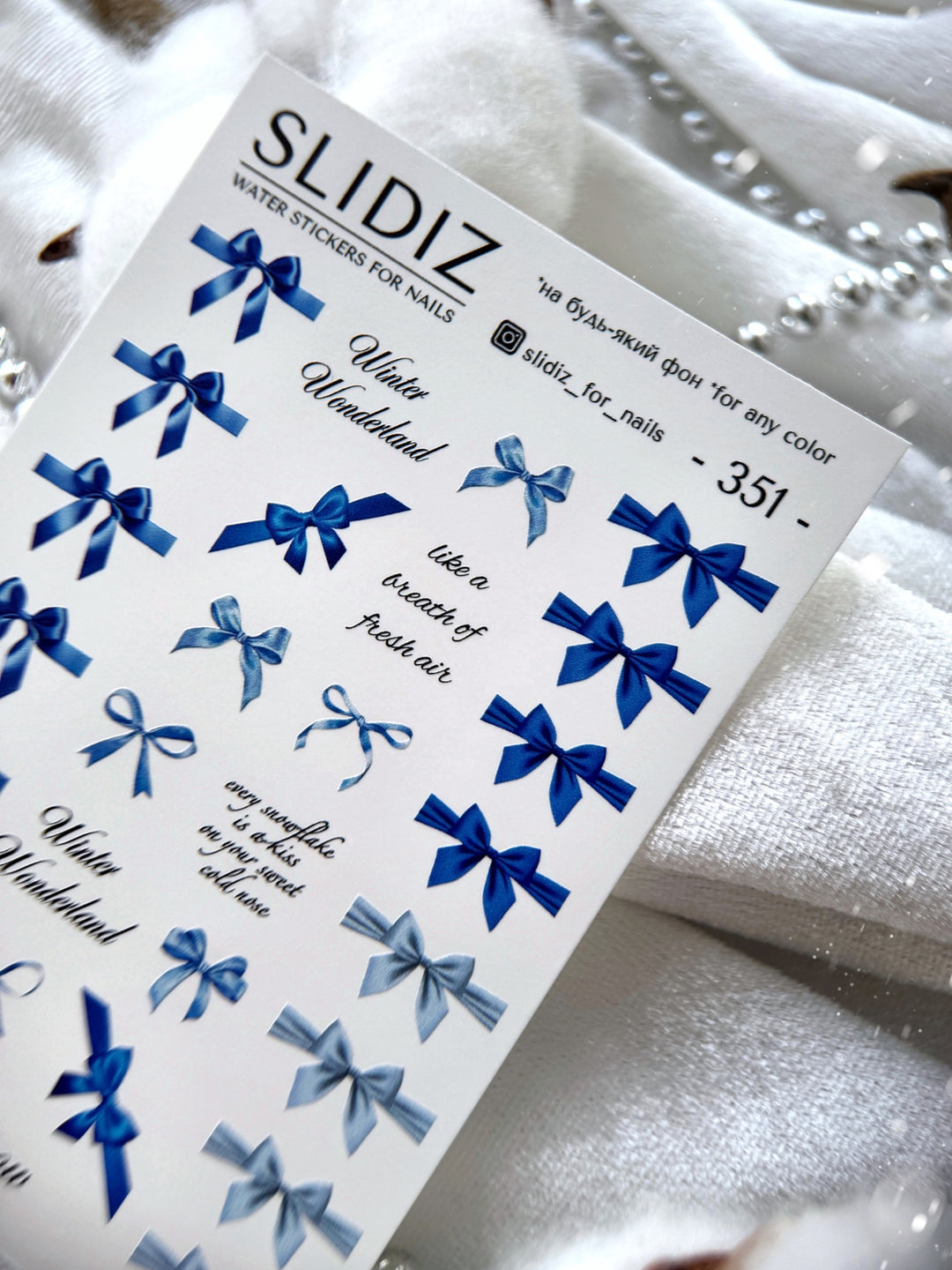 SLIDIZ WATER STICKER N°351