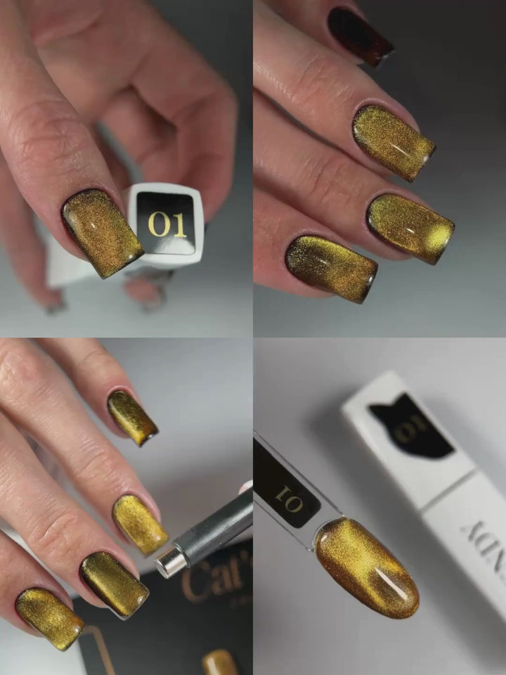 CAT EYE GOLD 01 GEL POLISH TPO & HEMA FREE