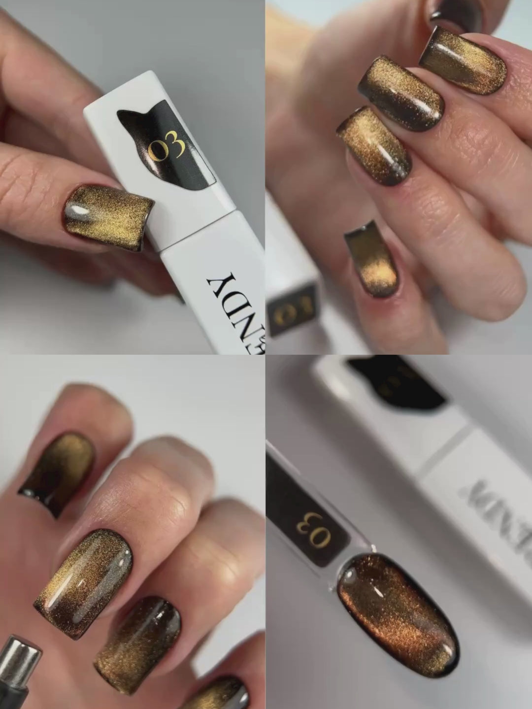 CAT EYE GOLD 02 GEL POLISH TPO & HEMA FREE