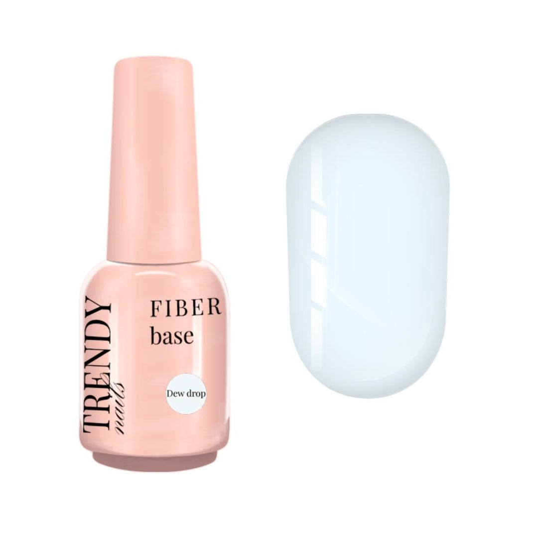 Fiber Base Dew Drop Trendy Nails base semipermanente autmodellante con fibra di vetro per ricostruzione unghie senza limatura. Massima adesione sulle unghie. Contiene Calcio e Vitamina E.