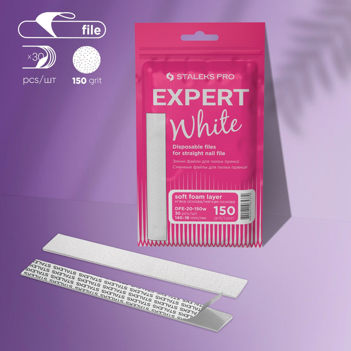 30 PEZZI LIMA ADESIVA DRITTA 150 SOFT STALEKS EXPERT DFE-20-150W