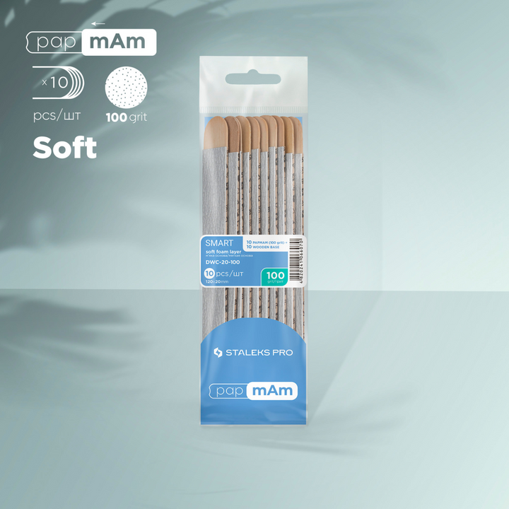 10 PEZZI LIMA PAPMAM 100 CON BASE STALEKS SMART DWC-20-100