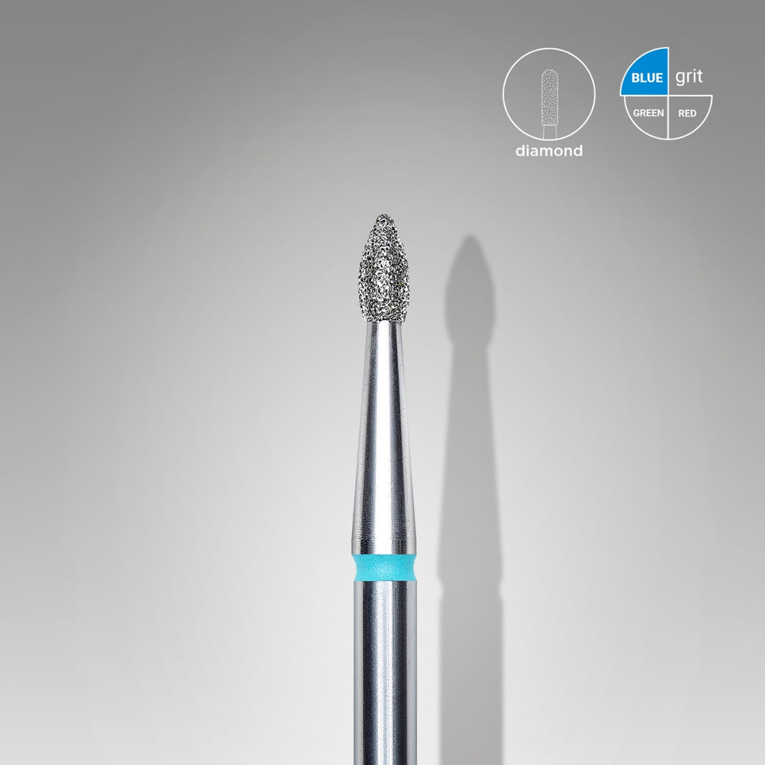 PUNTA DIAMANTE GEMMA APPUNTITA BLU DIAMETRO 1,8MM STALEKS FA60B018/4