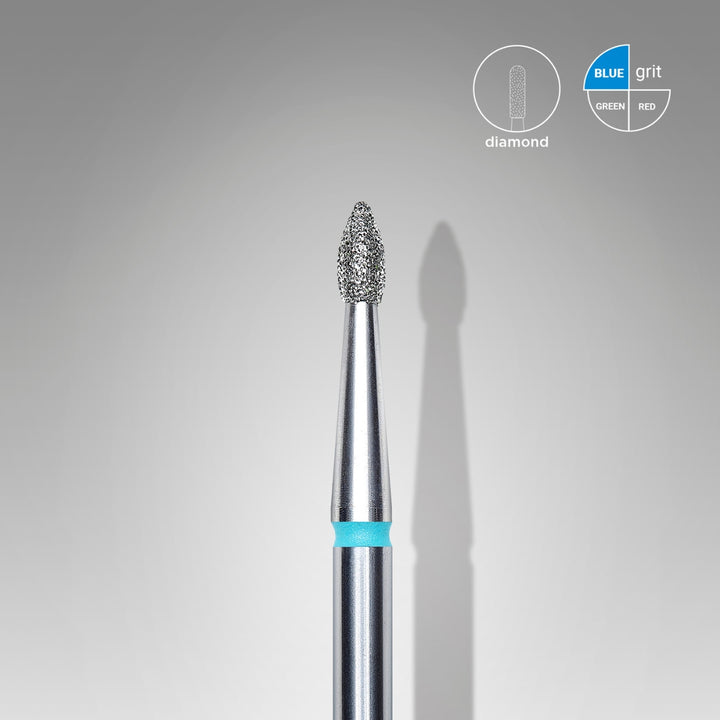 PUNTA DIAMANTE GEMMA APPUNTITA BLU DIAMETRO 1,8MM STALEKS FA60B018/4